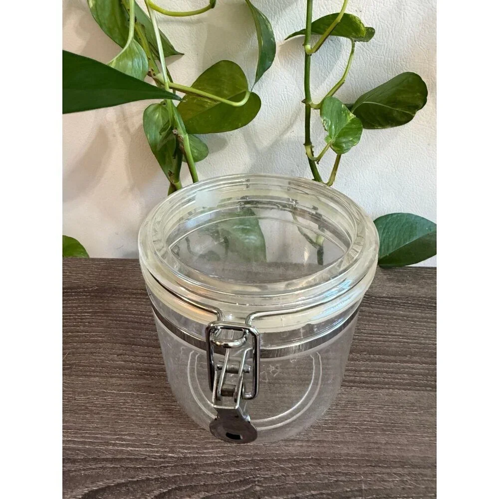 Oggi Clear Clamp Storage Jar with Lid